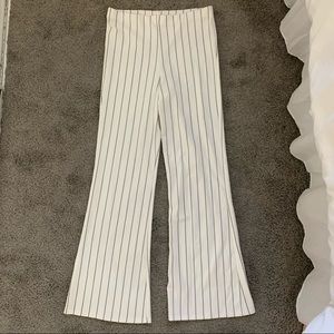 NWOT Love tree pin stripe high waisted flare pants